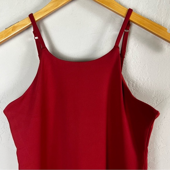 NEW Girlfriend Collective Naomi Active Workout Dress Shorts Lava Red Size Large - Picture 4 of 11